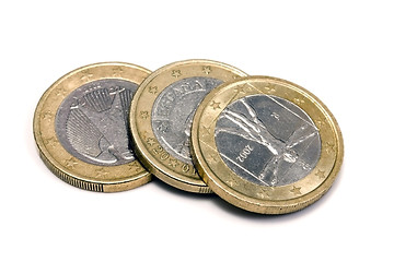 Image showing one euro coins