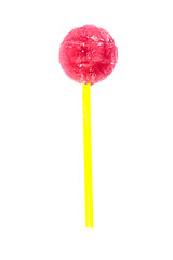 Image showing Strawberry lollipop