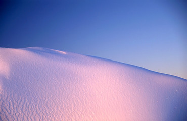 Image showing white Snow and blue sky