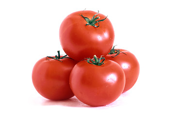 Image showing Three tomatoes