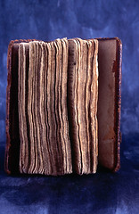 Image showing Old book on painted background