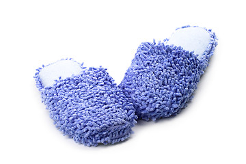 Image showing blue slippers