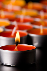 Image showing flaming candles