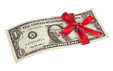 Image showing One dollar gift