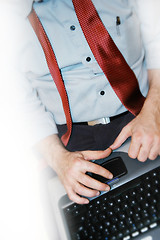 Image showing Man with laptop computer