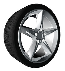 Image showing Wheel and tire