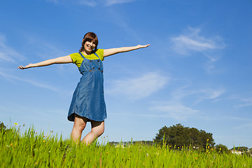 Image showing Carefree woman