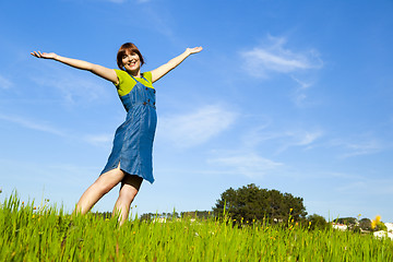 Image showing Carefree woman