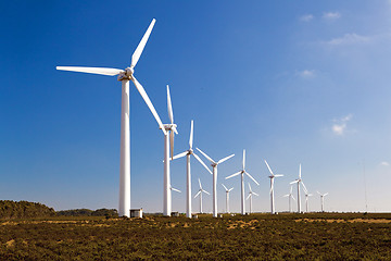 Image showing Windturbines