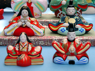 Image showing Japanese Ceramic Statuettes