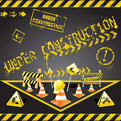 Image showing Under construction warning