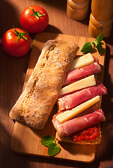 Image showing ciabatta sandwich