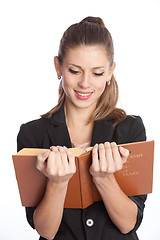 Image showing woman reading a book