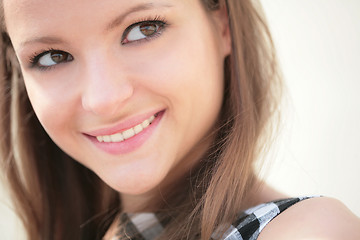 Image showing smiling young woman