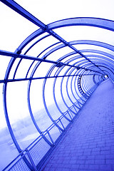 Image showing futuristic glass tunnel