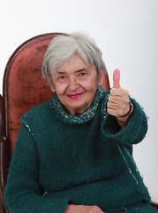 Image showing Positive senior woman