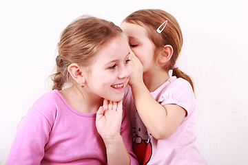 Image showing Kids whispering