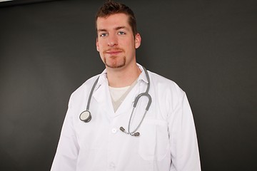 Image showing Doctor with stetoscope
