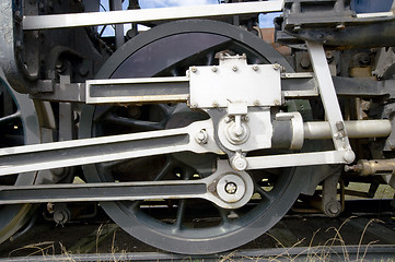 Image showing Locomotive wheel