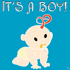 Image showing It's a boy card