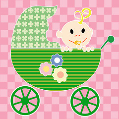 Image showing Baby in stroller