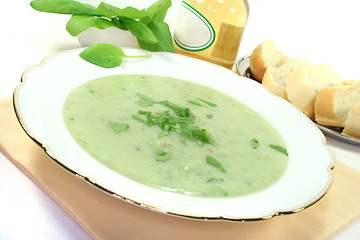 Image showing Herbs soup