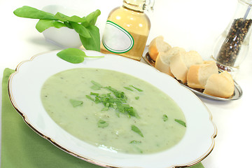 Image showing Herbs soup