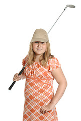 Image showing Amateur Child Golf