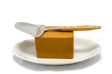 Image showing Brown cheese