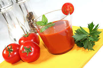 Image showing Tomato juice