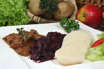 Image showing Venison goulash