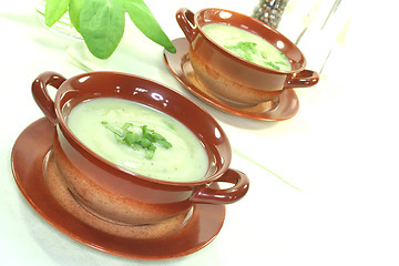 Image showing Wild herb soup