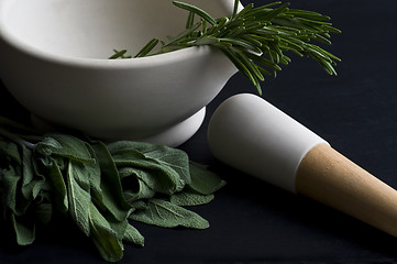 Image showing Mortar and pestle