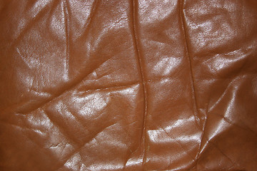 Image showing Wrinkled old leather