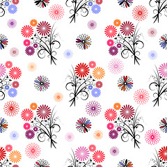 Image showing Seamless floral pattern