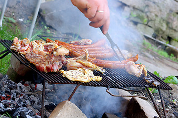 Image showing Old fashioned barbecue 