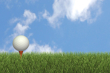 Image showing Golf Ball on Tee