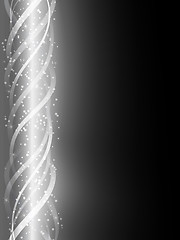 Image showing Black and White Glowing Lines Background. 