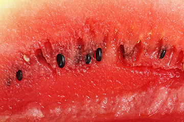 Image showing Watermelon pulp with seeds