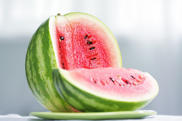 Image showing Cut watermelon