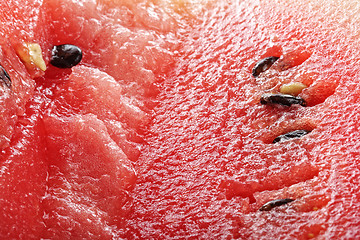 Image showing Ripe watermelon pulp