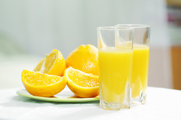 Image showing Fresh orange juice