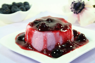 Image showing Blueberry dessert