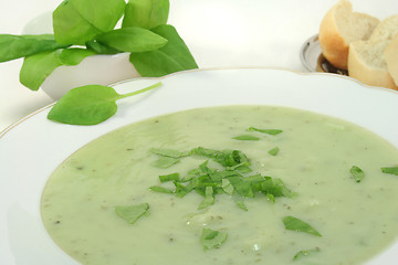 Image showing Herbs soup
