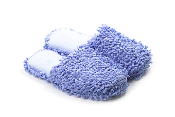 Image showing blue slippers