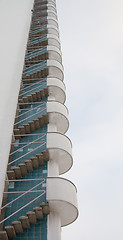 Image showing Stairs of Helsinki Olympic Stadium tower