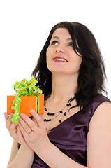 Image showing woman with gift