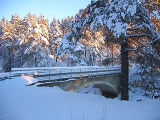 Image showing winter bridge