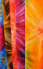 Image showing Closeup Bright Fabrics