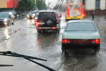 Image showing road in the rain